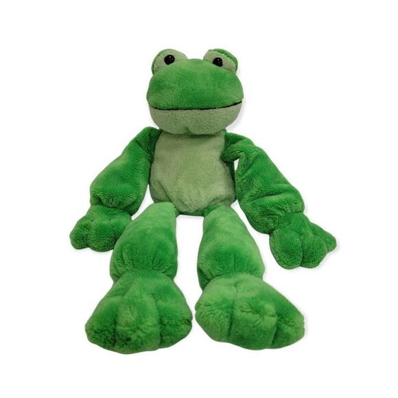 2003 Princess Soft Toys GREEN PLUSH FROG  W Pellet - Picture 1 of 7